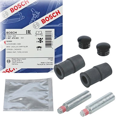 Bosch Führungshülsensatz, Bremssattel [Hersteller-Nr. 1987470603] für VW, Toyota, Volvo, Opel, Peugeot, Mercedes-Benz, Mini, Mazda, Land Rover, Saab, von Bosch