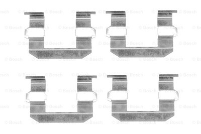 Bosch Zubehörsatz, Scheibenbremsbelag [Hersteller-Nr. 1987474344] für Ssangyong, Kia, Hyundai von Bosch