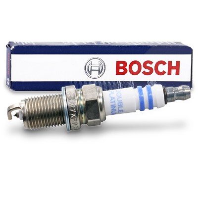 Bosch Zündkerze Doppelplatin FR7KPP33+ [Hersteller-Nr. 0242236564] für Audi, Bentley, Kia, Mitsubishi, Opel, Saab, Seat, Skoda, VW von Bosch