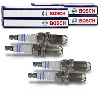 Bosch Zündkerze Nickel 4er Pack [Hersteller-Nr. 0242229878] für Audi, Chevrolet, Daewoo, Opel, Skoda, VW von Bosch