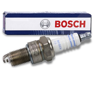 Bosch Zündkerze Super plus [Hersteller-Nr. 0242229687] für Audi, Chevrolet, Chrysler, Daewoo, Daihatsu, Daimler, Dodge, Honda, Hyundai, Jaguar, Kia, M von Bosch