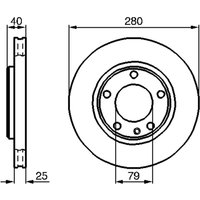 Bremsscheibe BOSCH 0 986 478 890 vorne, belüftet, 1 Stück von Bosch