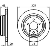 Bremsscheibe BOSCH 0 986 478 660 hinten, belüftet, 1 Stück von Bosch