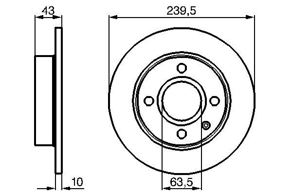 Bremsscheibe Vorderachse Bosch 0 986 478 501 von Bosch