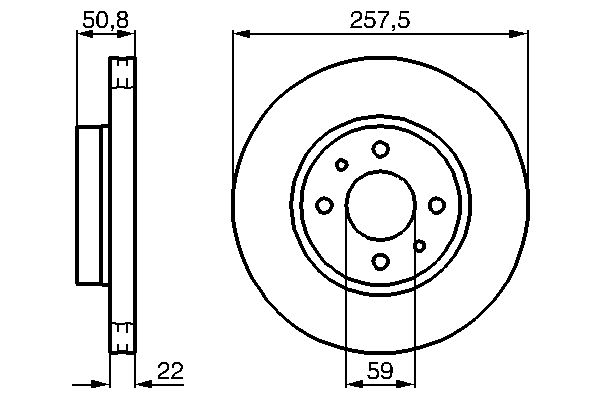 Bremsscheibe Vorderachse Bosch 0 986 478 512 von Bosch