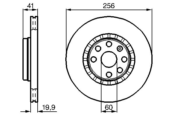 Bremsscheibe Vorderachse Bosch 0 986 478 535 von Bosch