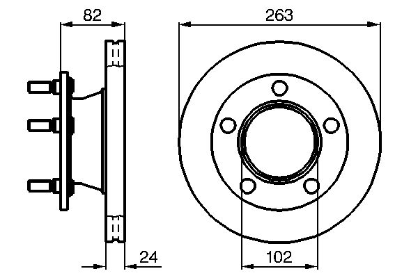 Bremsscheibe Vorderachse Bosch 0 986 478 643 von Bosch