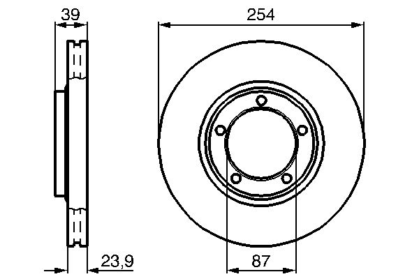 Bremsscheibe Vorderachse Bosch 0 986 478 714 von Bosch