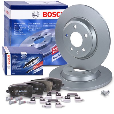 Bosch Bremsscheiben +Bremsbeläge hinten für Audi von Bosch