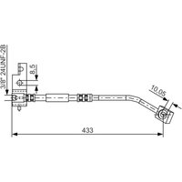 Bremsschlauch BOSCH 1 987 476 149, Links von Bosch