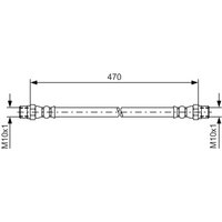 Bremsschlauch BOSCH 1 987 476 392 von Bosch
