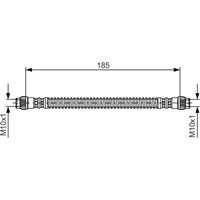 Bremsschlauch BOSCH 1 987 476 670 von Bosch