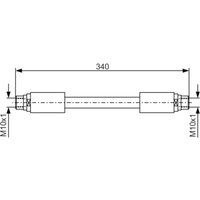 Bremsschlauch BOSCH 1 987 481 301 von Bosch