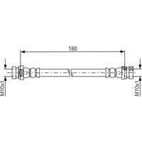 Bremsschlauch BOSCH 1 987 481 681 von Bosch