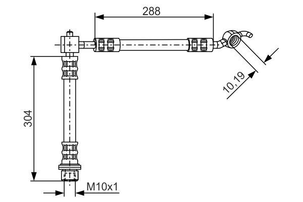 Bremsschlauch Hinterachse links Bosch 1 987 476 358 von Bosch