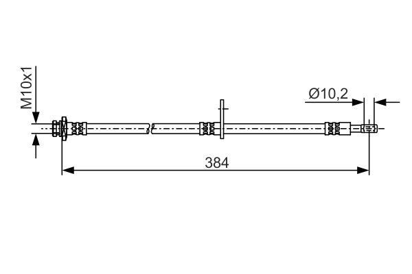 Bremsschlauch Vorderachse Bosch 1 987 481 A54 von Bosch