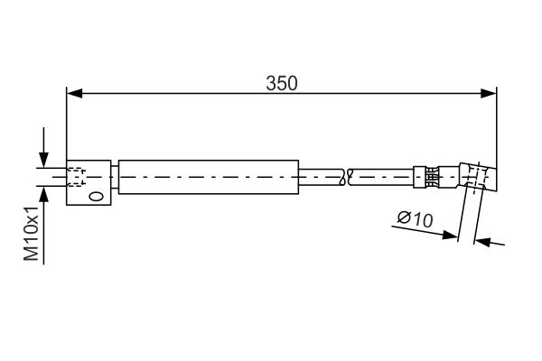 Bremsschlauch Vorderachse links Bosch 1 987 476 409 von Bosch