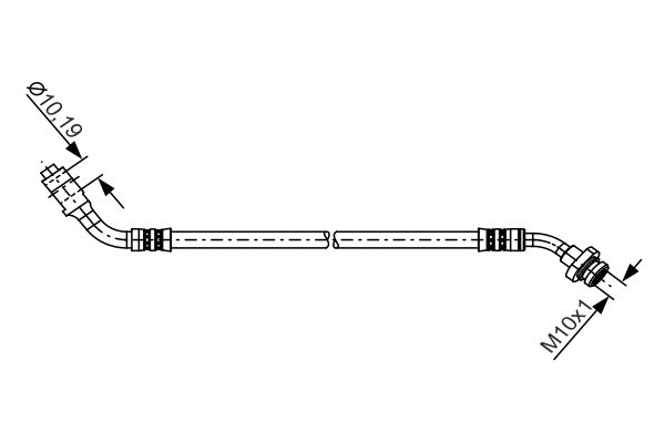 Bremsschlauch Vorderachse rechts Bosch 1 987 481 227 von Bosch