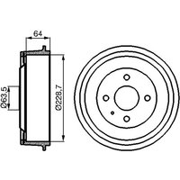 Bremstrommel BOSCH 0 986 477 012 von Bosch