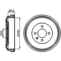 Bremstrommel BOSCH 0 986 477 036 von Bosch