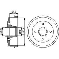 Bremstrommel BOSCH 0 986 477 061 von Bosch