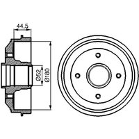 Bremstrommel BOSCH 0 986 477 070 von Bosch