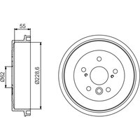 Bremstrommel BOSCH 0 986 477 168 von Bosch