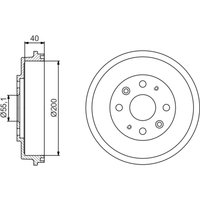 Bremstrommel BOSCH 0 986 477 191 von Bosch