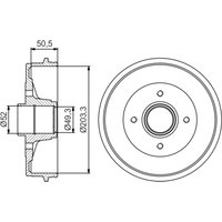 Bremstrommel BOSCH 0 986 477 211 von Bosch