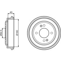 Bremstrommel BOSCH 0 986 477 216 von Bosch