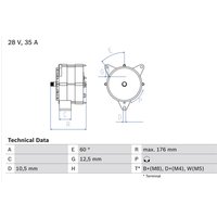 Drehstromgenerator BOSCH 0 986 037 440 von Bosch