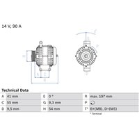 Drehstromlichtmaschine BOSCH 0 986 048 771 von Bosch