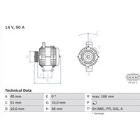 Drehstromlichtmaschine BOSCH 0 986 049 141 von Bosch