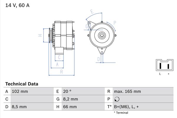 Generator Bosch 0 986 034 740 von Bosch