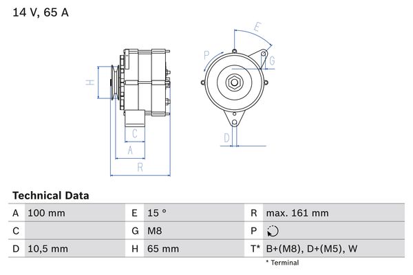 Generator Bosch 0 986 034 990 von Bosch