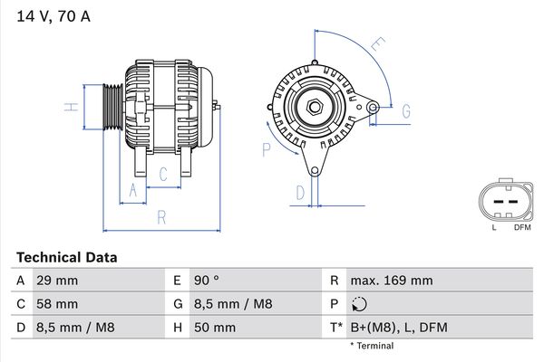 Generator Bosch 0 986 048 891 von Bosch