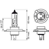 Glühlampe, Hauptscheinwerfer Plus 120 Gigalight DBL BOSCH 1 987 301 425, 2 Stück von Bosch