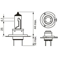 Glühlampe, Hauptscheinwerfer Ultra White BL BOSCH 1 987 301 153, 1 Stück von Bosch