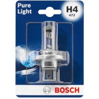 Glühlampe Halogen BOSCH H4 Pure Light 12V, 60/55W, 1 Stück von Bosch