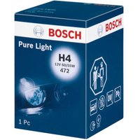 Glühlampe Halogen BOSCH H4 Pure Light 12V, 60/55W, 1 Stück von Bosch