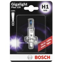 Glühlampe Halogen BOSCH H1 Gigalight Plus 120% 12V, 55W, 1 Stück von Bosch