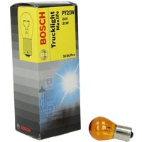 Glühlampe Sekundär BOSCH PY21W Trucklight Maxlife 24V, 21W, 10 Stück von Bosch