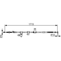 Seilzug, Feststellbremse BOSCH 1 987 482 348 von Bosch