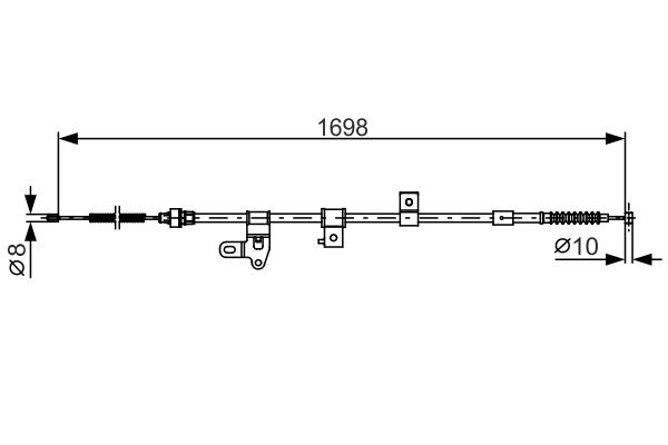 Seilzug, Feststellbremse Bosch 1 987 482 346 von Bosch