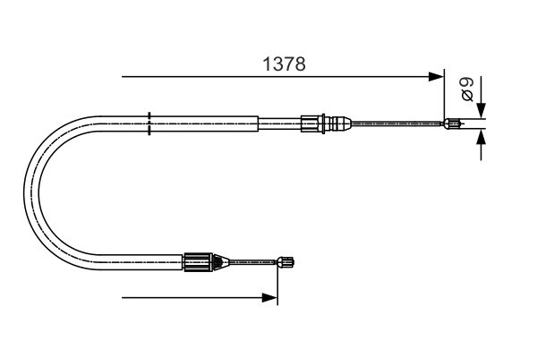 Seilzug, Feststellbremse hinten links Bosch 1 987 482 041 von Bosch