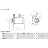 Starter BOSCH 0 986 011 280 von Bosch