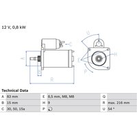 Starter BOSCH 0 986 013 590 von Bosch