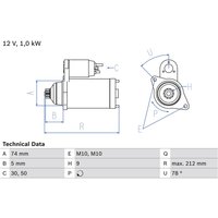 Starter BOSCH 0 986 018 701 von Bosch