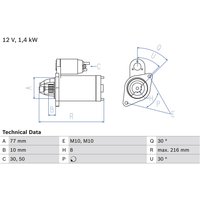 Starter BOSCH 0 986 020 411 von Bosch