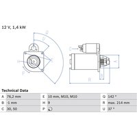 Starter BOSCH 0 986 020 860 von Bosch